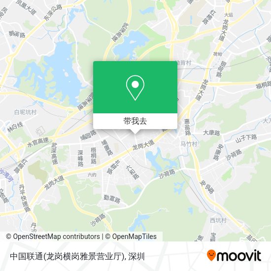 中国联通(龙岗横岗雅景营业厅)地图