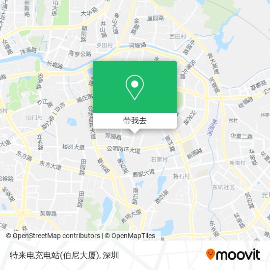 特来电充电站(伯尼大厦)地图