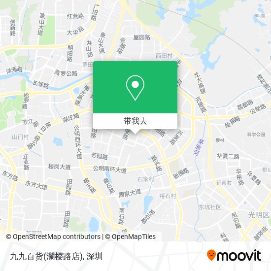 九九百货(瀾樱路店)地图