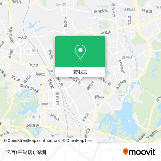 亿百(平湖店)地图