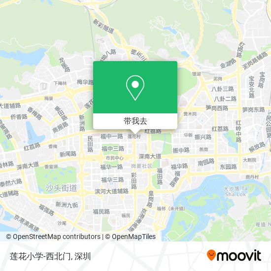 莲花小学-西北门地图