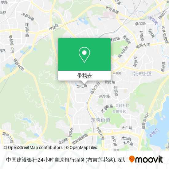 中国建设银行24小时自助银行服务(布吉莲花路)地图