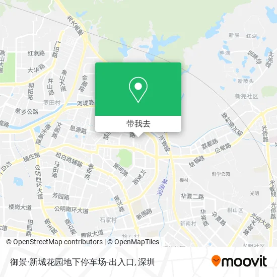 御景·新城花园地下停车场-出入口地图