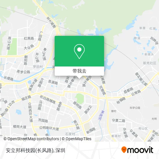 安立邦科技园(长风路)地图