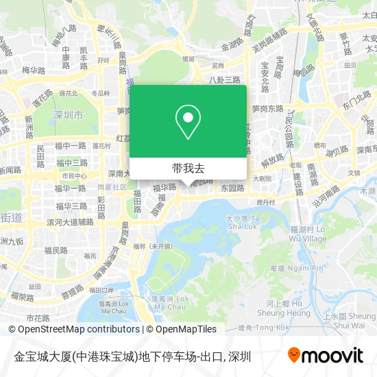 金宝城大厦(中港珠宝城)地下停车场-出口地图