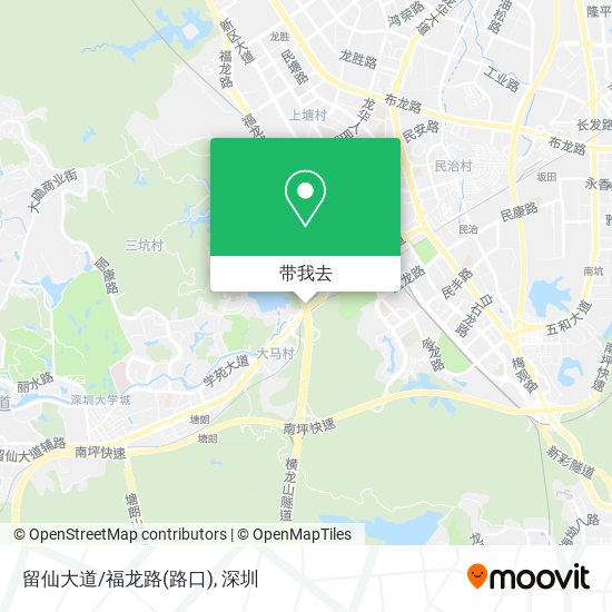 留仙大道/福龙路(路口)地图