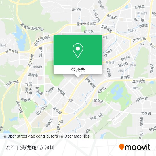 赛维干洗(龙翔店)地图