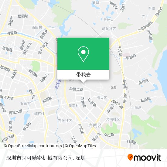 深圳市阿可精密机械有限公司地图