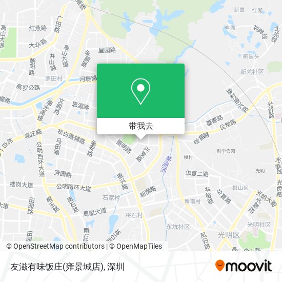 友滋有味饭庄(雍景城店)地图
