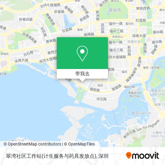 翠湾社区工作站(计生服务与药具发放点)地图