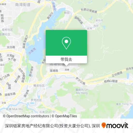 深圳链家房地产经纪有限公司(投资大厦分公司)地图