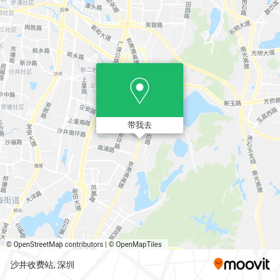 沙井收费站地图