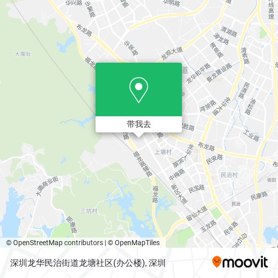 深圳龙华民治街道龙塘社区(办公楼)地图