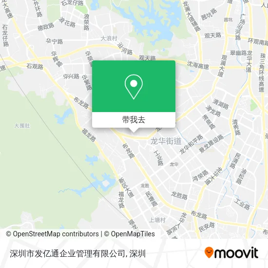 深圳市发亿通企业管理有限公司地图
