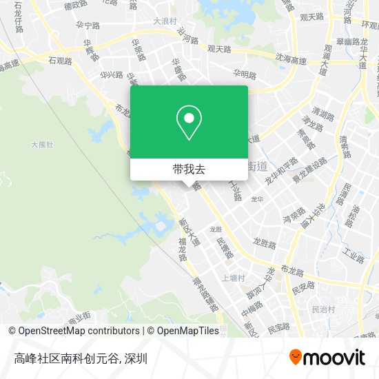 高峰社区南科创元谷地图
