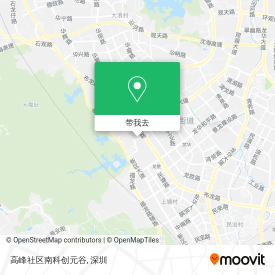 高峰社区南科创元谷地图