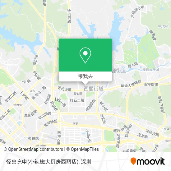 怪兽充电(小辣椒大厨房西丽店)地图