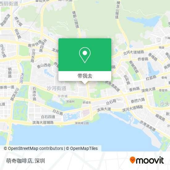 萌奇咖啡店地图