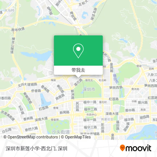 深圳市新莲小学-西北门地图