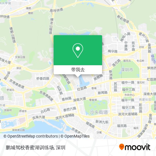 鹏城驾校香蜜湖训练场地图