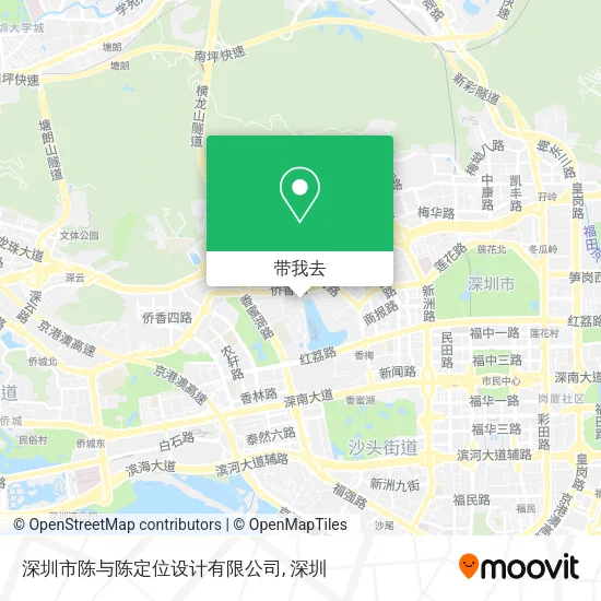 深圳市陈与陈定位设计有限公司地图