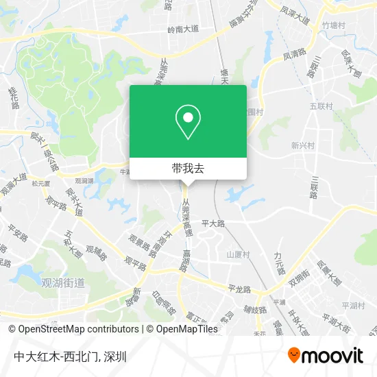 中大红木-西北门地图