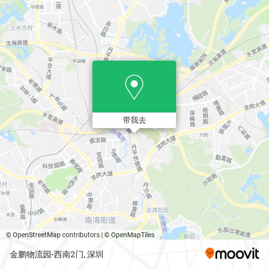 金鹏物流园-西南2门地图