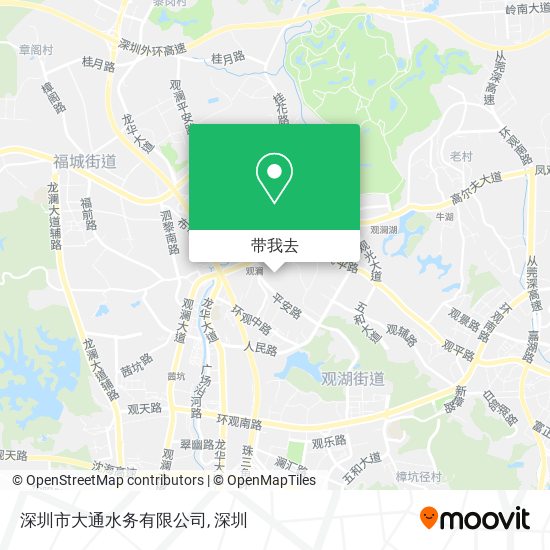 深圳市大通水务有限公司地图