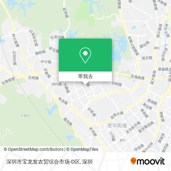 深圳市宝龙发农贸综合市场-D区地图