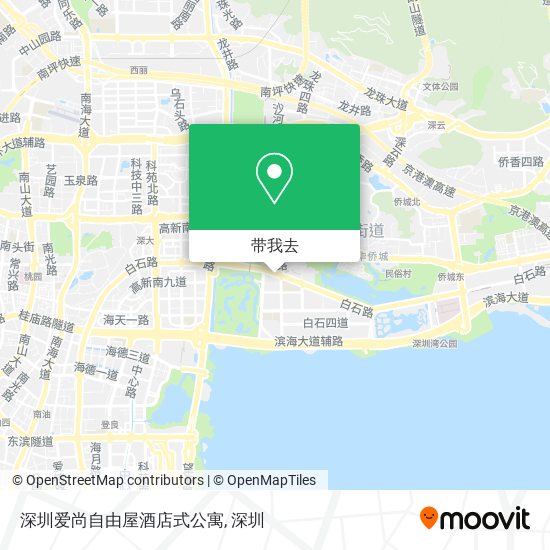深圳爱尚自由屋酒店式公寓地图