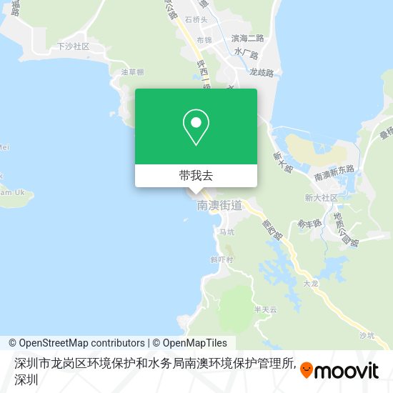 深圳市龙岗区环境保护和水务局南澳环境保护管理所地图