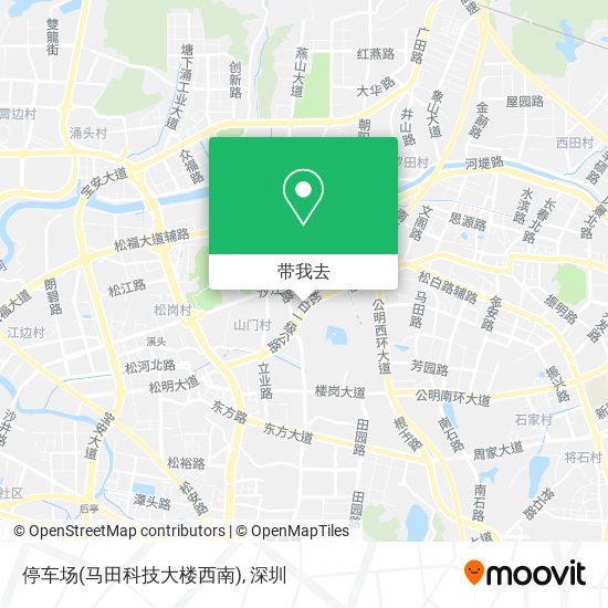 停车场(马田科技大楼西南)地图