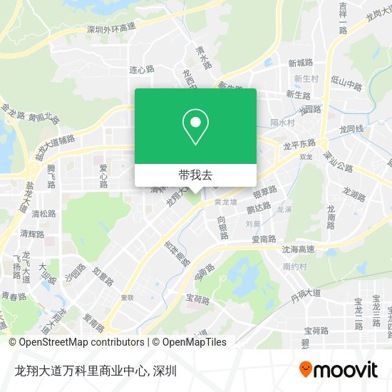 龙翔大道万科里商业中心地图