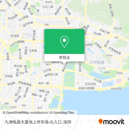 九洲电器大厦地上停车场-出入口地图