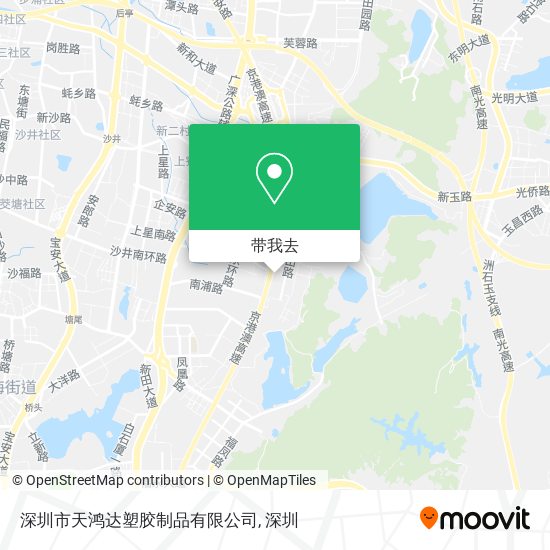 深圳市天鸿达塑胶制品有限公司地图