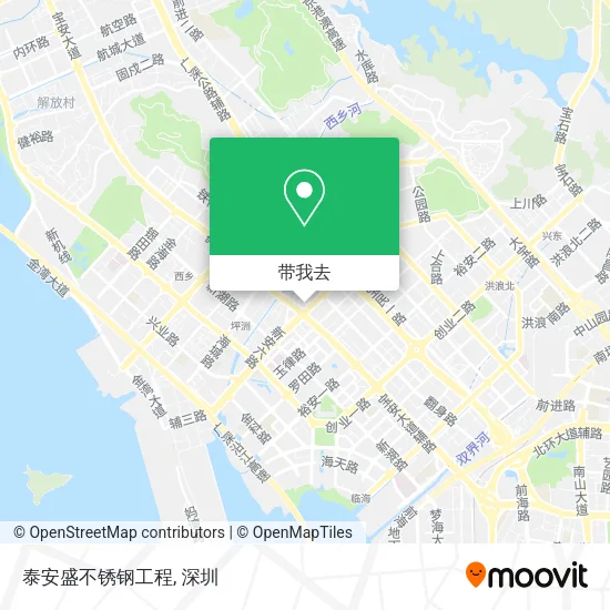 泰安盛不锈钢工程地图