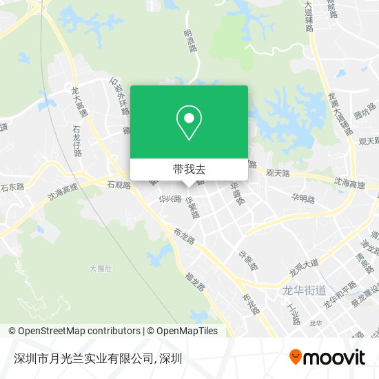 深圳市月光兰实业有限公司地图