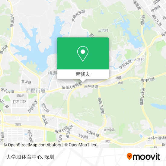 大学城体育中心地图