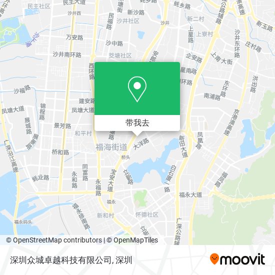 深圳众城卓越科技有限公司地图