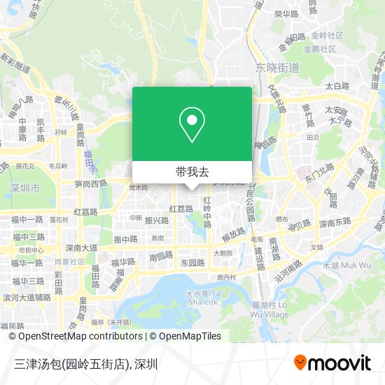 三津汤包(园岭五街店)地图
