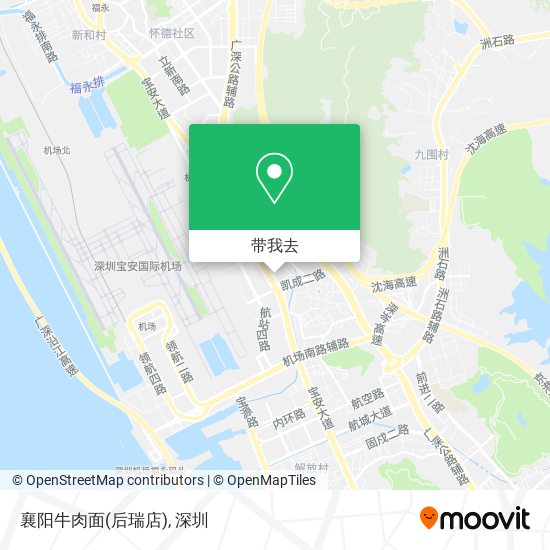 襄阳牛肉面(后瑞店)地图