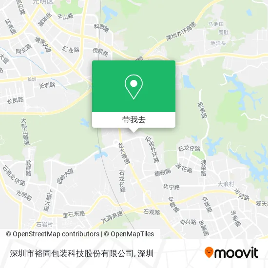 深圳市裕同包装科技股份有限公司地图
