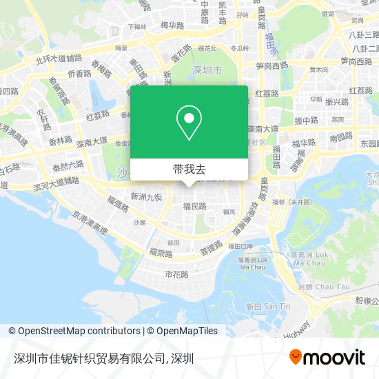 深圳市佳铌针织贸易有限公司地图