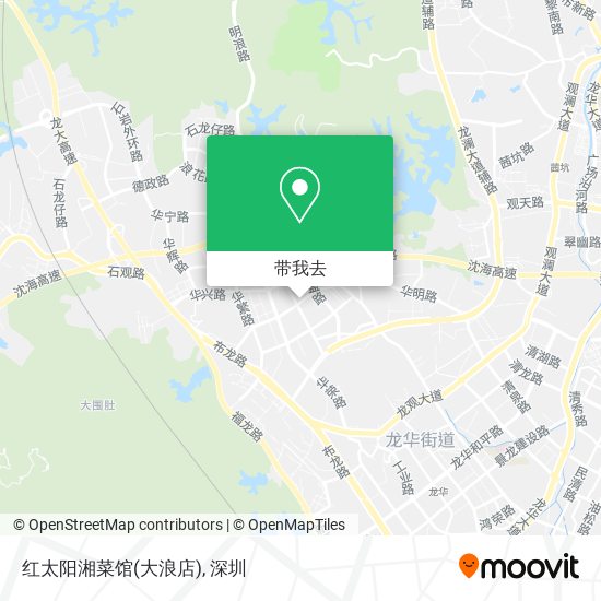 红太阳湘菜馆(大浪店)地图