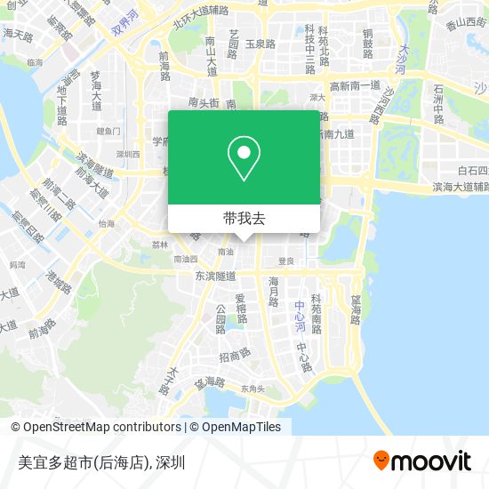 美宜多超市(后海店)地图