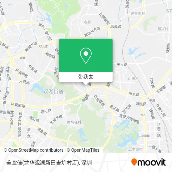 美宜佳(龙华观澜新田吉坑村店)地图