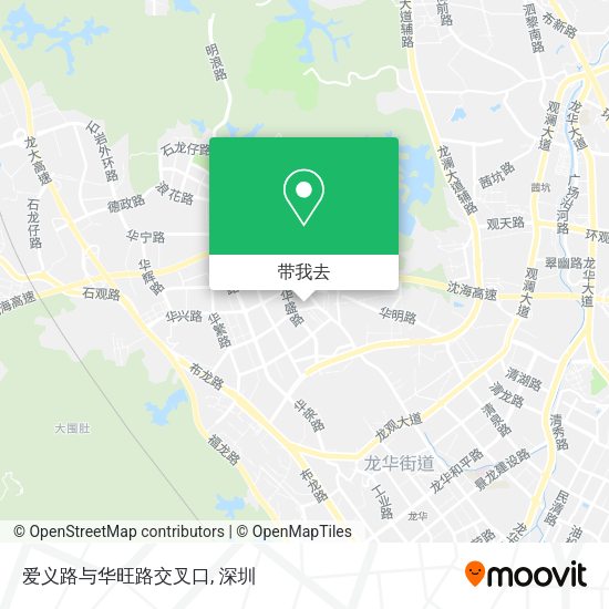 爱义路与华旺路交叉口地图