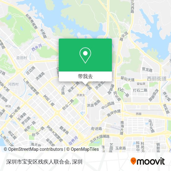 深圳市宝安区残疾人联合会地图