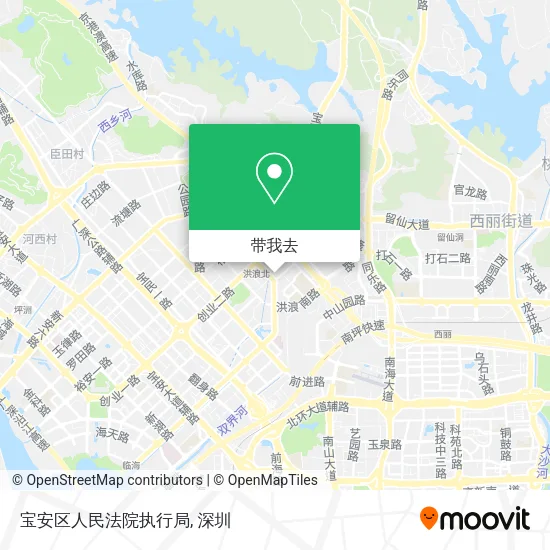 宝安区人民法院执行局地图
