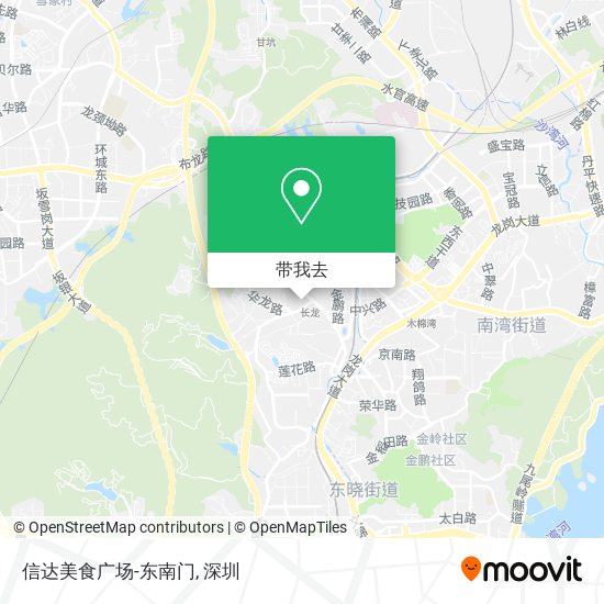 信达美食广场-东南门地图